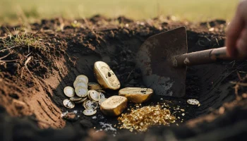 Amžiaus radinys: Pilseno laukuose atkasti auksiniai monetų lobiai ir luitai