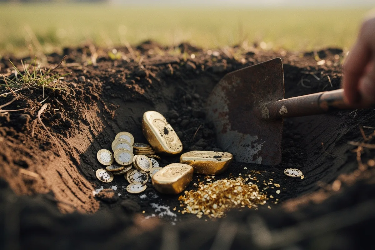 Amžiaus radinys: Pilseno laukuose atkasti auksiniai monetų lobiai ir luitai