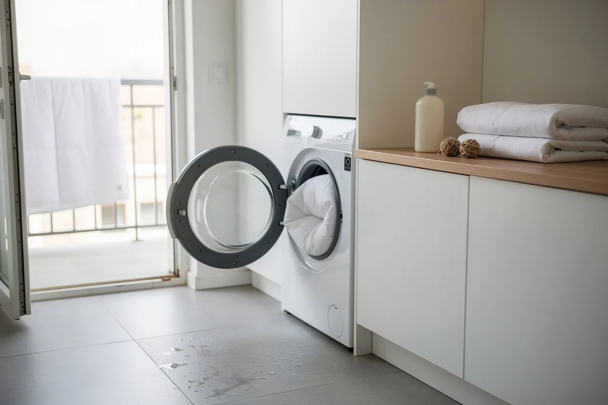 Išskalbiausi savo antklodes skalbyklėje ir daugiau jų nevežu į valyklą: valymo ekspertės triukas
