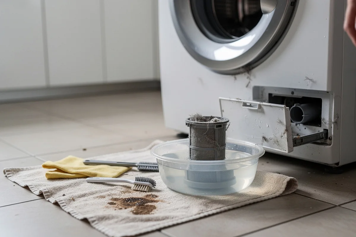 Kaip išvalyti skalbimo mašinos filtrą geresniam darbui