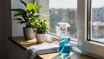 Kruopštus langų stiklų valymas: 3 ingredientų naminė formulė blizgesiui sugrąžinti